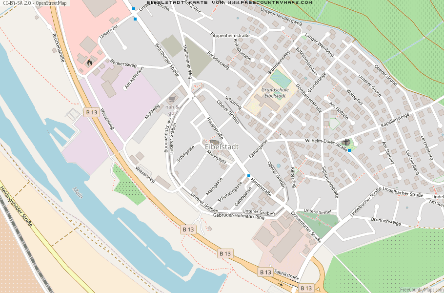 Karte Von Eibelstadt Deutschland