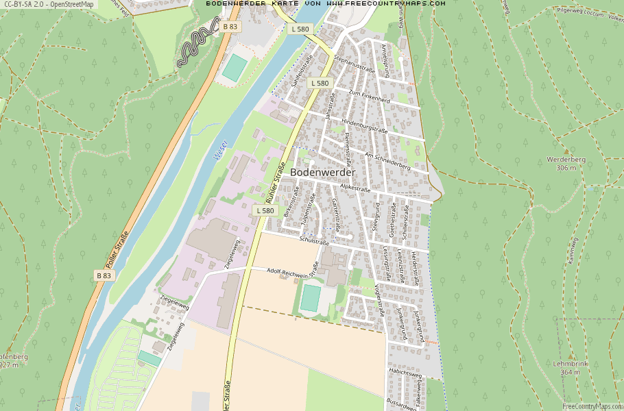 Karte Von Bodenwerder Deutschland