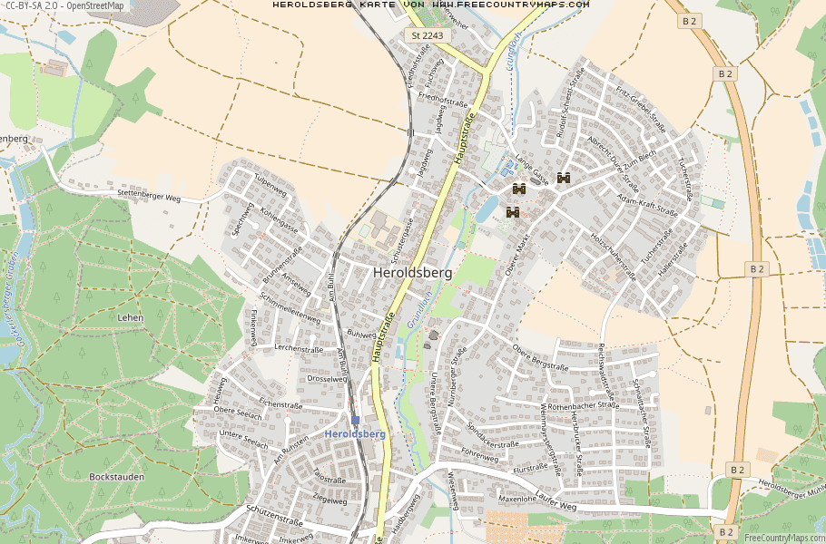 Karte Von Heroldsberg Deutschland