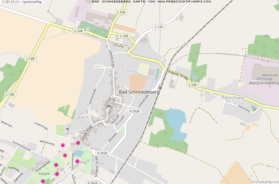 Karte Von Bad Schmiedeberg Deutschland