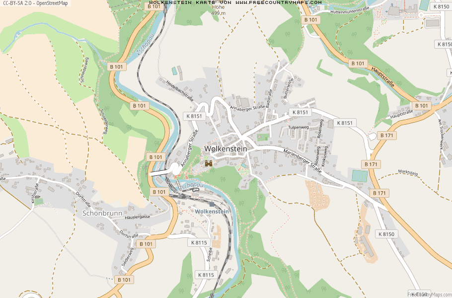 Karte Von Wolkenstein Deutschland