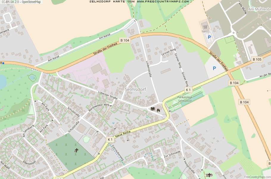 Karte Von Selmsdorf Deutschland