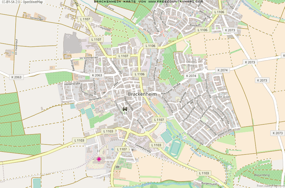 Karte Von Brackenheim Deutschland