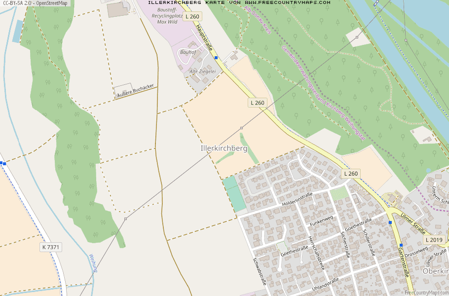 Karte Von Illerkirchberg Deutschland