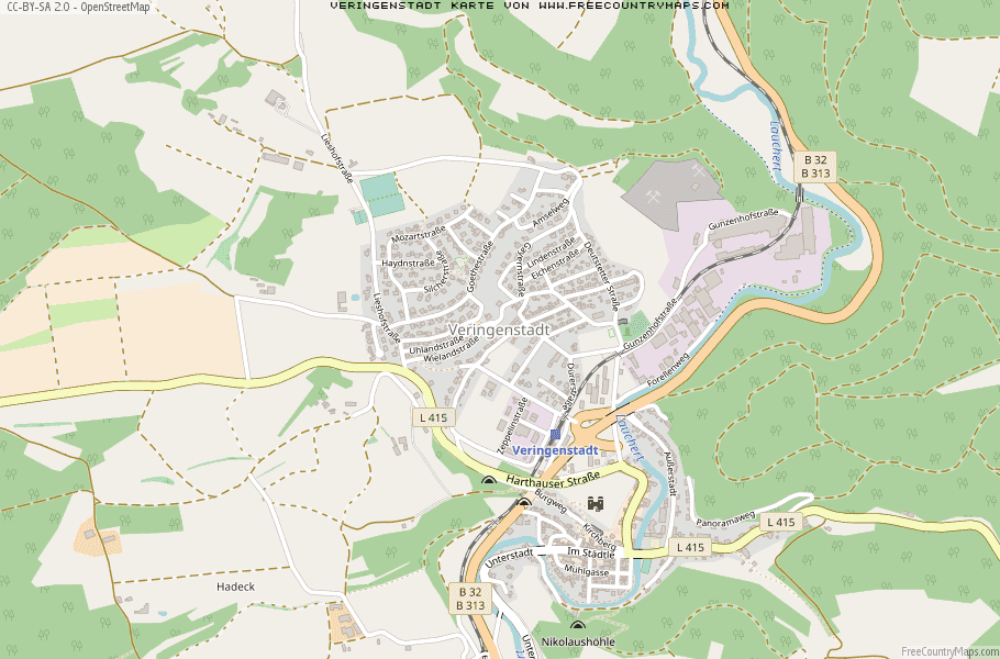 Karte Von Veringenstadt Deutschland