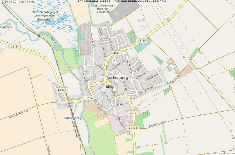 Karte Von Rockenberg Deutschland