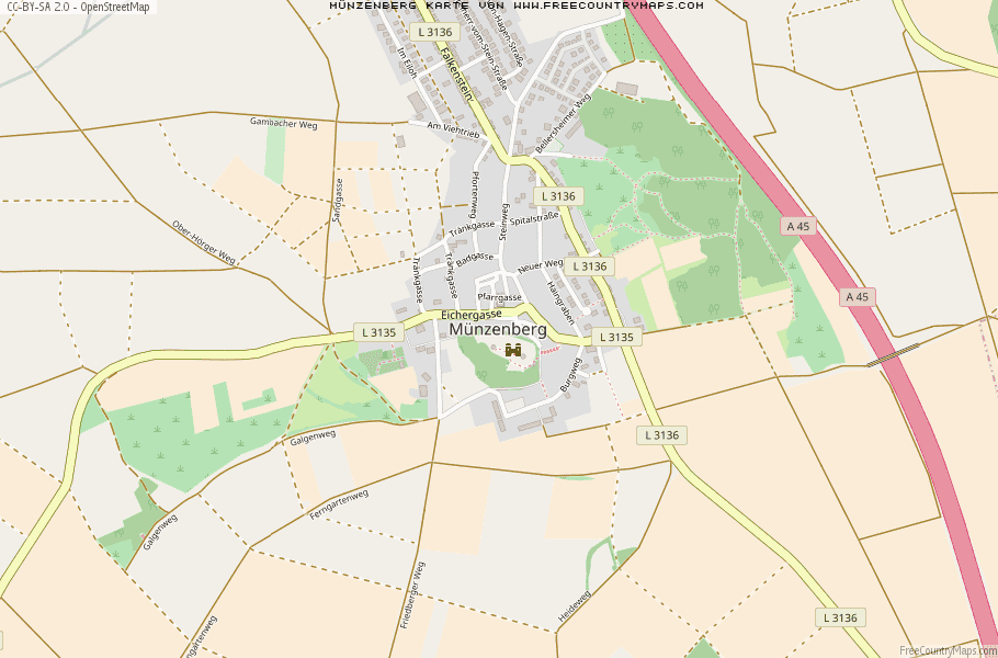 Karte Von Münzenberg Deutschland