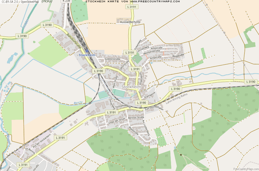 Karte Von Stockheim Deutschland