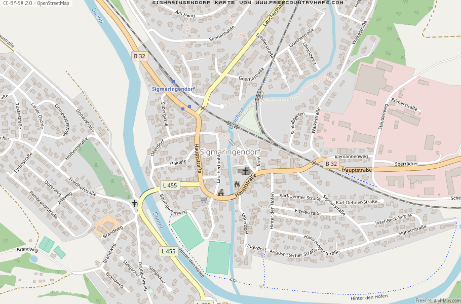 Karte Von Sigmaringendorf Deutschland