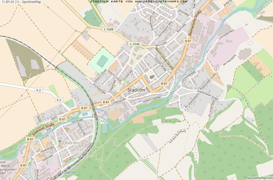 Karte Von Stadtilm Deutschland