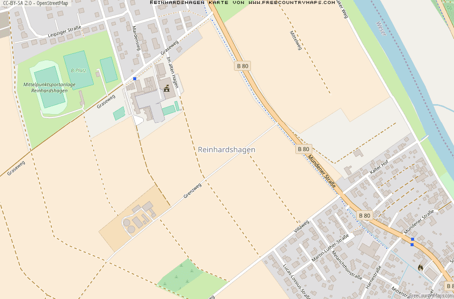 Karte Von Reinhardshagen Deutschland