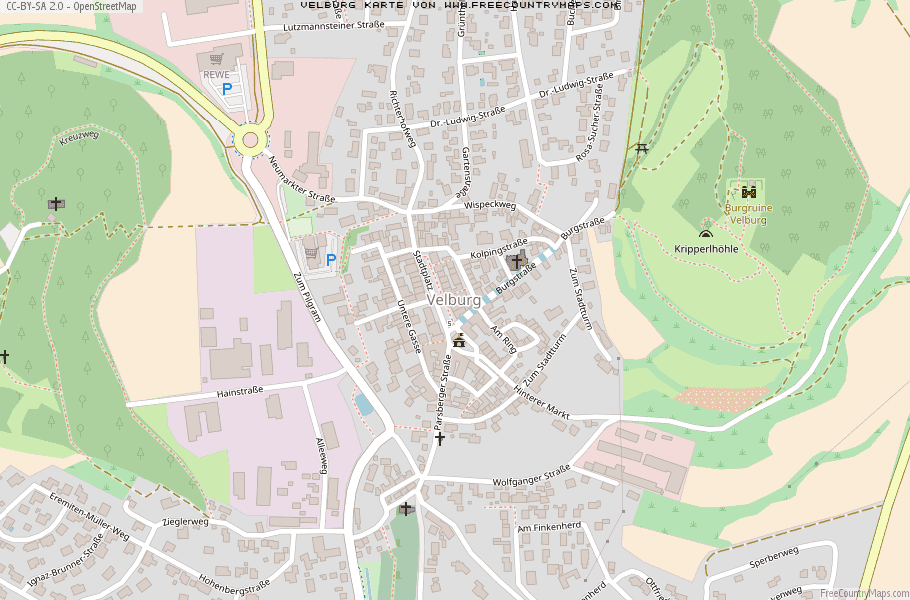 Karte Von Velburg Deutschland