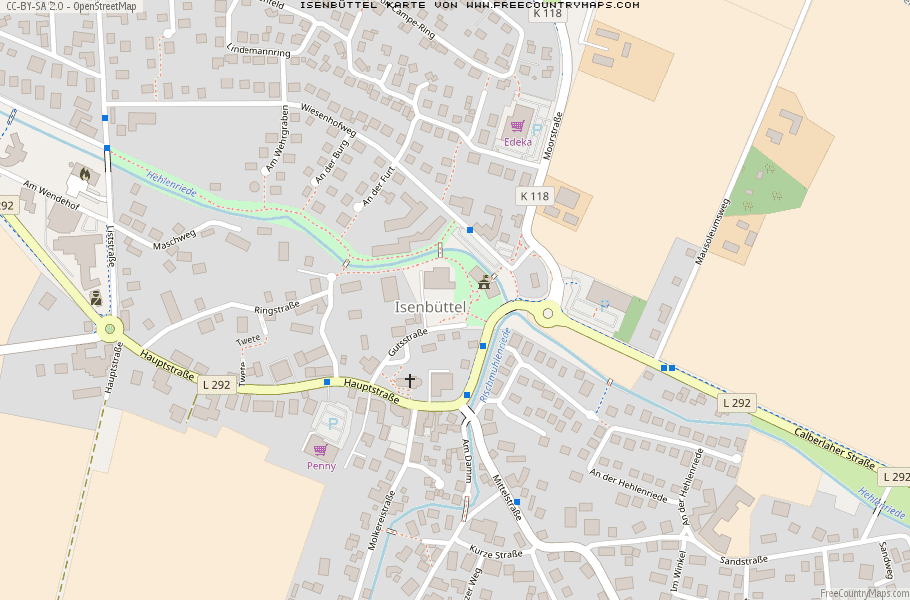 Karte Von Isenbüttel Deutschland