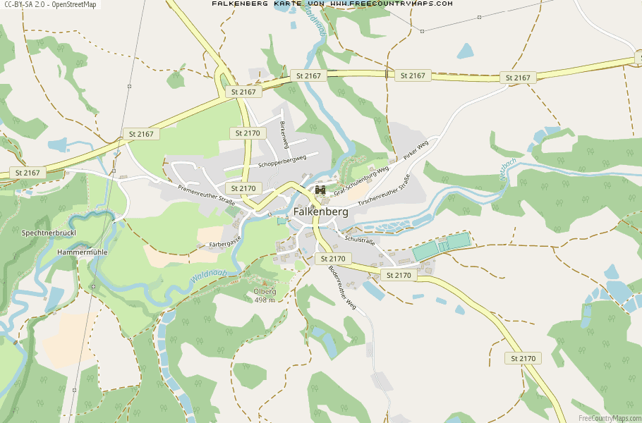 Karte Von Falkenberg Deutschland