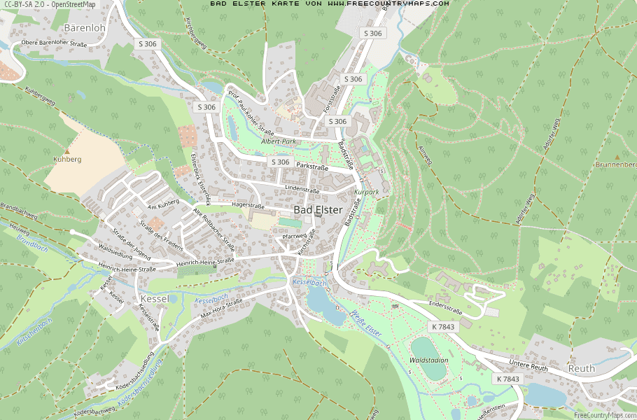 Karte Von Bad Elster Deutschland