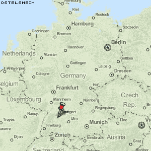 Ostelsheim Karte Deutschland