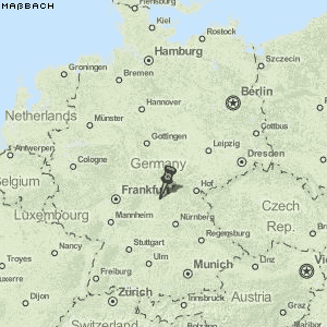 Maßbach Karte Deutschland
