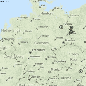 Peitz Karte Deutschland