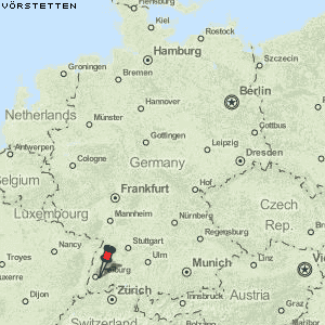Vörstetten Karte Deutschland
