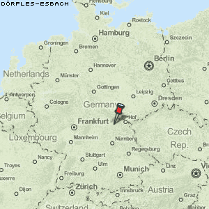 Dörfles-Esbach Karte Deutschland
