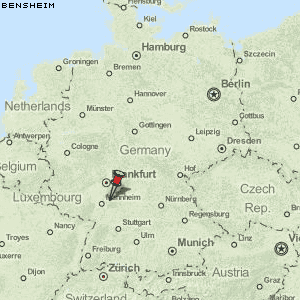 Bensheim Karte Deutschland