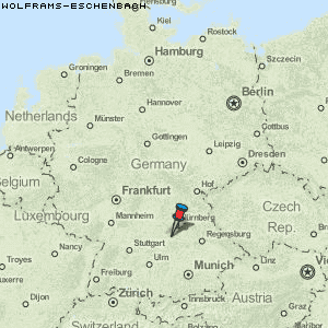 Wolframs-Eschenbach Karte Deutschland