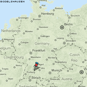 Bodelshausen Karte Deutschland