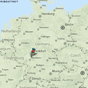 Riedstadt Karte Deutschland