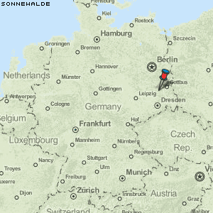 Sonnewalde Karte Deutschland