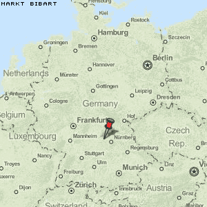 Markt Bibart Karte Deutschland
