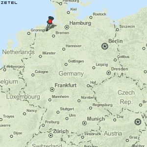 Zetel Karte Deutschland