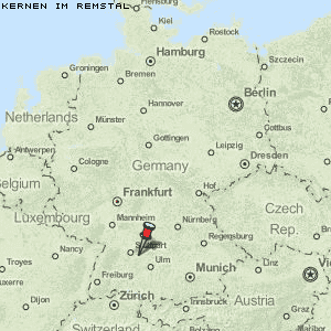 Kernen im Remstal Karte Deutschland