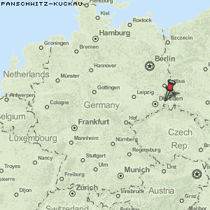 Panschwitz-Kuckau Karte Deutschland