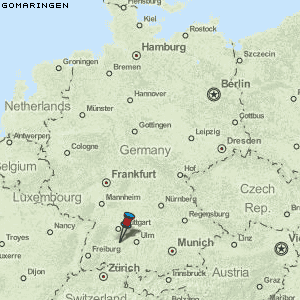 Gomaringen Karte Deutschland