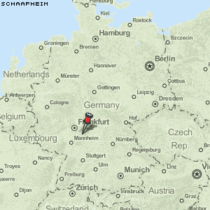Schaafheim Karte Deutschland