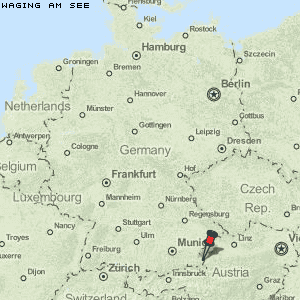 Waging am See Karte Deutschland