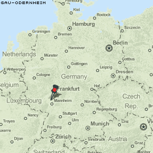 Gau-Odernheim Karte Deutschland