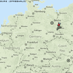 Burg (Spreewald) Karte Deutschland
