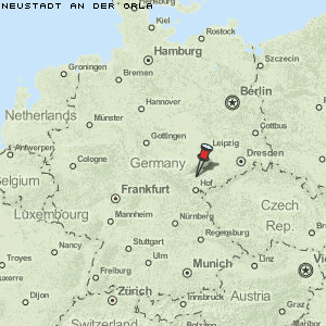 Neustadt an der Orla Karte Deutschland