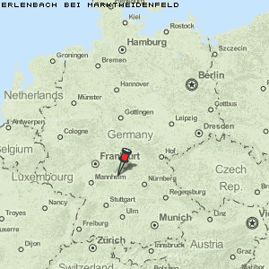 Erlenbach bei Marktheidenfeld Karte Deutschland