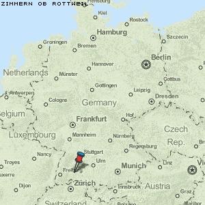 Zimmern ob Rottweil Karte Deutschland