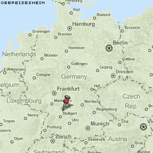 Obereisesheim Karte Deutschland
