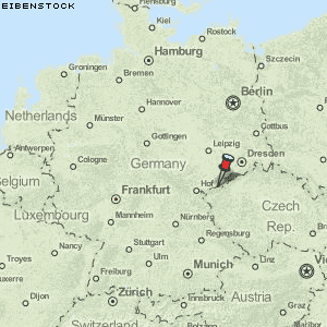Eibenstock Karte Deutschland