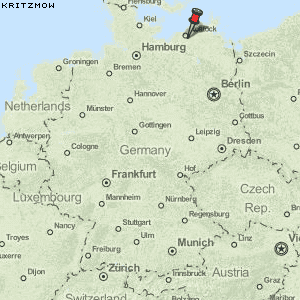 Kritzmow Karte Deutschland