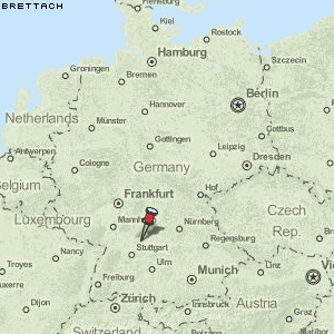 Brettach Karte Deutschland