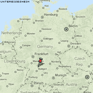 Untereisesheim Karte Deutschland
