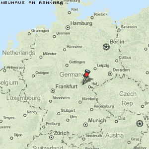 Neuhaus am Rennweg Karte Deutschland
