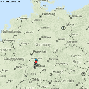 Friolzheim Karte Deutschland