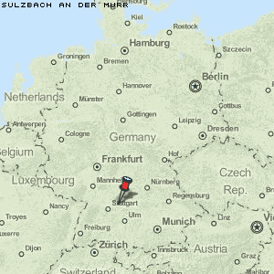 Sulzbach an der Murr Karte Deutschland