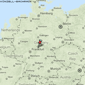 Künzell-Bachrain Karte Deutschland